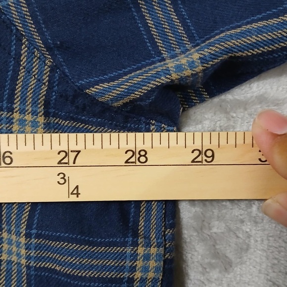 Wrangler Rugged Wear Long Sleeve Shirt Size 3XL Plaid Button Down Workwear - Picture 9 of 10